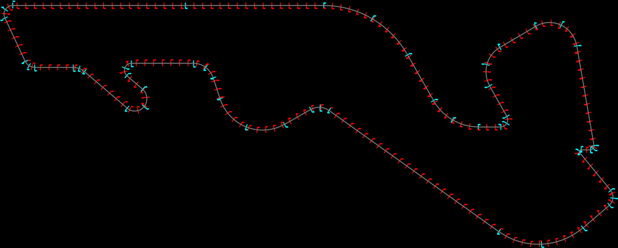 AutoCAD plan of the 17-turn AdanaRing racing circuit